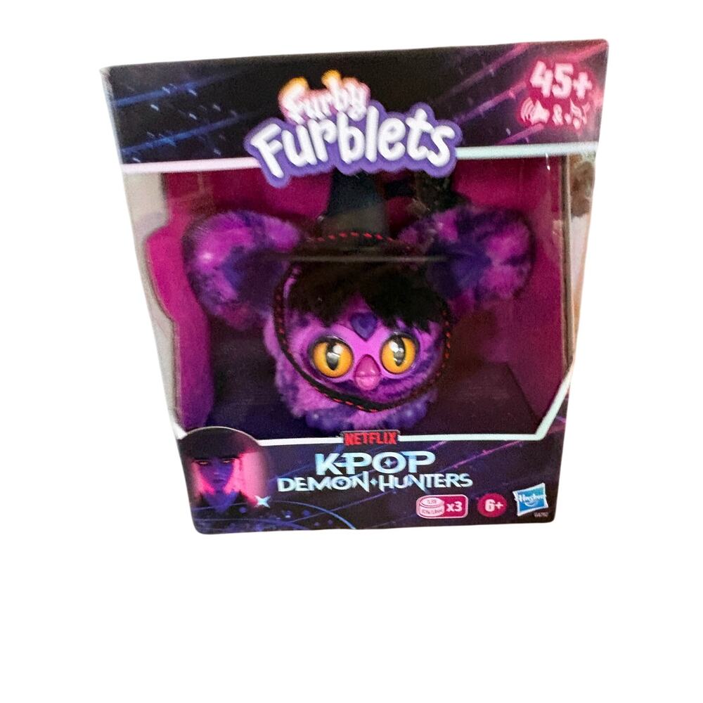Furby Furblets KPop Demon Hunters Purple Interactive Plush Toy Hasbro NEW